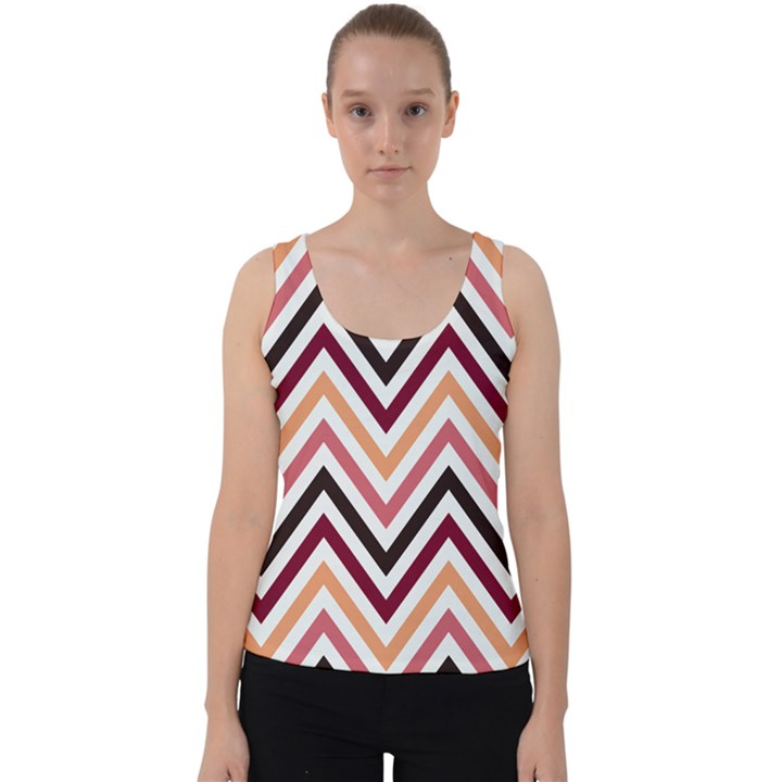 Chevron Iv Velvet Tank Top