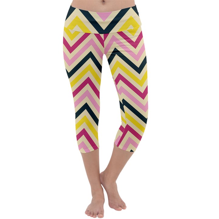 Chevron I Capri Yoga Leggings