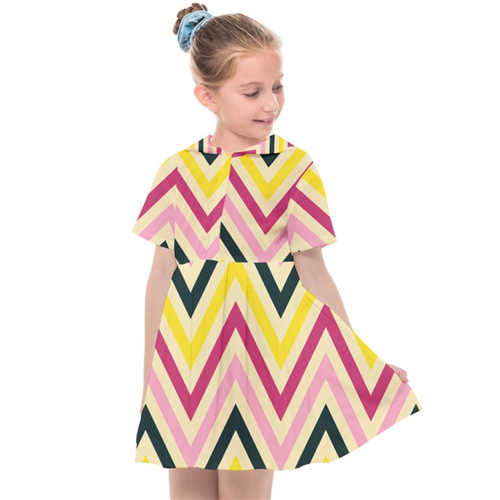 Chevron I Kids  Sailor Dress