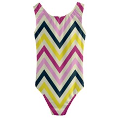 Chevron I Kids  Cut-out Back One Piece Swimsuit by GardenOfOphir