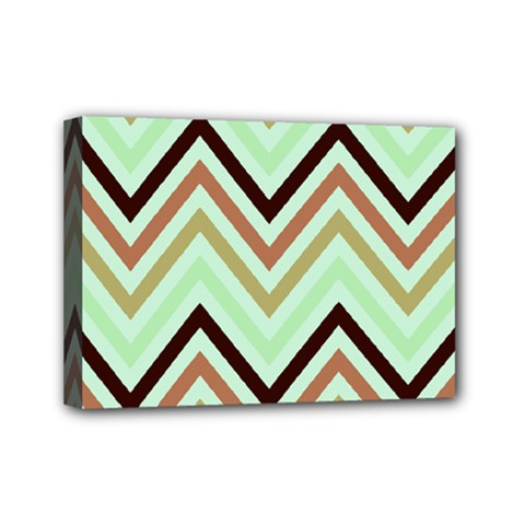 Chevron Iii Mini Canvas 7  X 5  (stretched) by GardenOfOphir