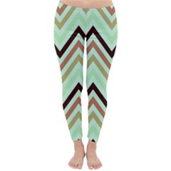 Chevron Iii Classic Winter Leggings by GardenOfOphir