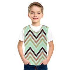 Chevron Iii Kids  Basketball Tank Top by GardenOfOphir