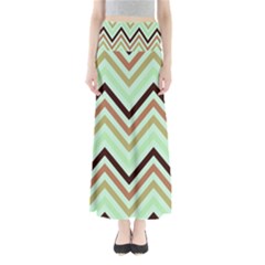 Chevron Iii Full Length Maxi Skirt by GardenOfOphir