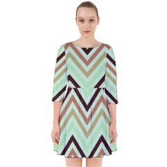 Chevron Iii Smock Dress by GardenOfOphir