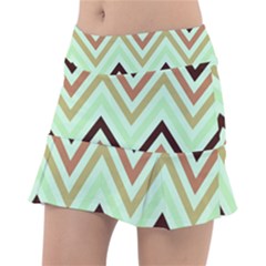 Chevron Iii Classic Tennis Skirt by GardenOfOphir