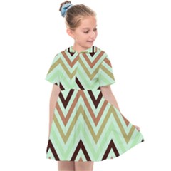 Chevron Iii Kids  Sailor Dress by GardenOfOphir