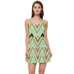 Chevron Iii Short Frill Dress by GardenOfOphir