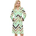 Chevron Iii Long Sleeve Velvet Robe View1