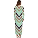 Chevron Iii Long Sleeve Longline Maxi Dress View4