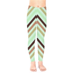 Chevron Iii Kids  Classic Winter Leggings by GardenOfOphir