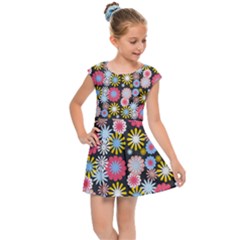 Pretty Flowers Kids  Cap Sleeve Dress by GardenOfOphir