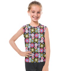 Pretty Flowers Kids  Mesh Tank Top by GardenOfOphir