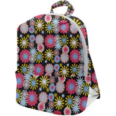 Pretty Flowers Zip Up Backpack by GardenOfOphir