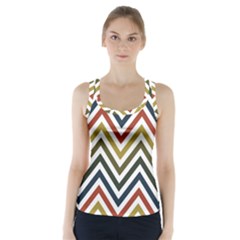 Chevron Ii Racer Back Sports Top by GardenOfOphir