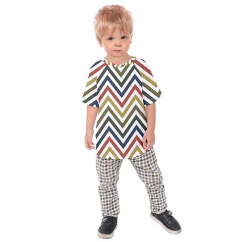 Chevron Ii Kids  Raglan Tee by GardenOfOphir