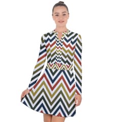 Chevron Ii Long Sleeve Panel Dress by GardenOfOphir