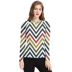 Chevron Ii Women s Long Sleeve Rash Guard by GardenOfOphir