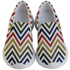 Chevron Ii Kids Lightweight Slip Ons by GardenOfOphir