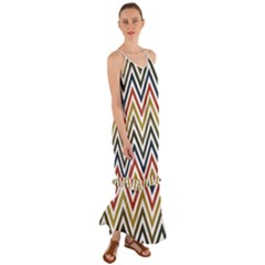 Chevron Ii Cami Maxi Ruffle Chiffon Dress by GardenOfOphir