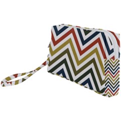 Chevron Ii Wristlet Pouch Bag (small) by GardenOfOphir