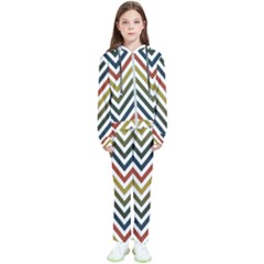 Chevron Ii Kids  Tracksuit by GardenOfOphir