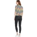 Chevron Ii Quarter Sleeve Blouse View2