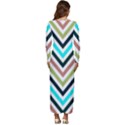 Cevron I Long Sleeve Longline Maxi Dress View4