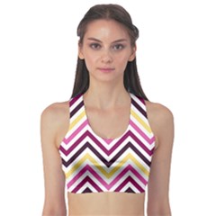 Pretty Chevron Sports Bra by GardenOfOphir