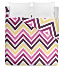 Pretty Chevron Duvet Cover Double Side (queen Size) by GardenOfOphir