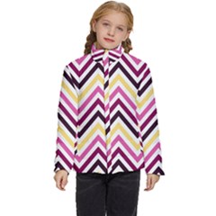 Pretty Chevron Kids  Puffer Bubble Jacket Coat by GardenOfOphir