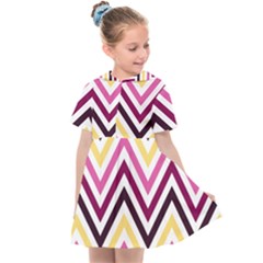 Pretty Chevron Kids  Sailor Dress by GardenOfOphir