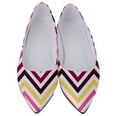 Pretty Chevron Women s Low Heels by GardenOfOphir