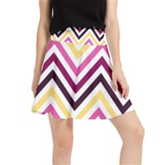 Pretty Chevron Waistband Skirt by GardenOfOphir