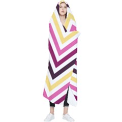 Pretty Chevron Wearable Blanket by GardenOfOphir