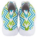 Green Chevron Men s Lightweight High Top Sneakers View4