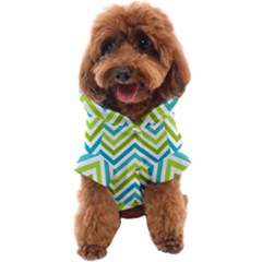 Green Chevron Dog Coat by GardenOfOphir