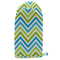 Green Chevron Microwave Oven Glove by GardenOfOphir