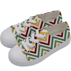 Cevron Kids  Low Top Canvas Sneakers by GardenOfOphir