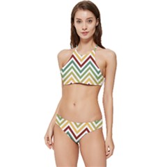 Cevron Banded Triangle Bikini Set by GardenOfOphir