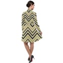 Mute Chevron Long Sleeve Chiffon Shirt Dress View2