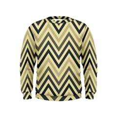 Mute Chevron Kids  Sweatshirt by GardenOfOphir