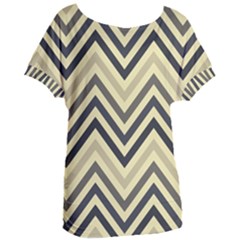 Mute Chevron Women s Oversized Tee by GardenOfOphir