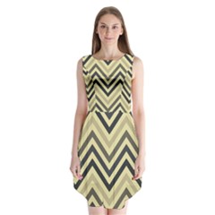 Mute Chevron Sleeveless Chiffon Dress   by GardenOfOphir