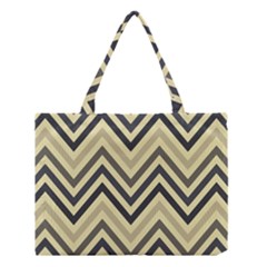 Mute Chevron Medium Tote Bag by GardenOfOphir