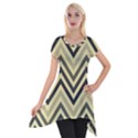 Mute Chevron Short Sleeve Side Drop Tunic View1