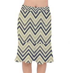 Mute Chevron Short Mermaid Skirt by GardenOfOphir