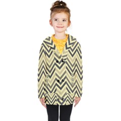 Mute Chevron Kids  Double Breasted Button Coat by GardenOfOphir