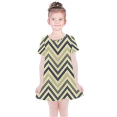 Mute Chevron Kids  Simple Cotton Dress by GardenOfOphir