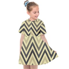 Mute Chevron Kids  Sailor Dress by GardenOfOphir